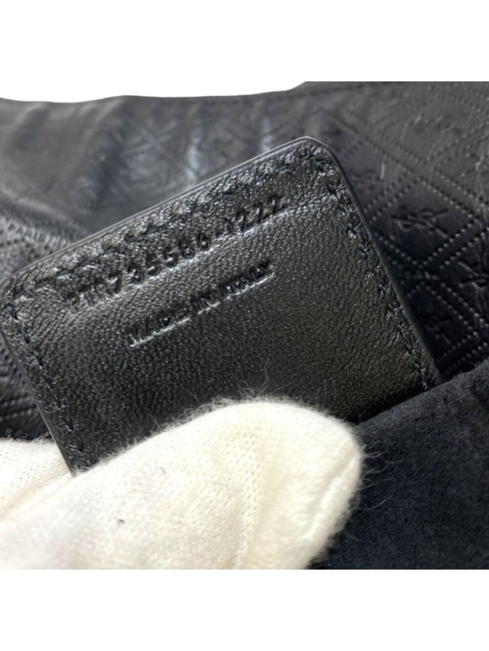 Saint Laurent Paris le Monogram Deli Paper Clutch Cassandra Logo Leather Black - Picture 7 of 8